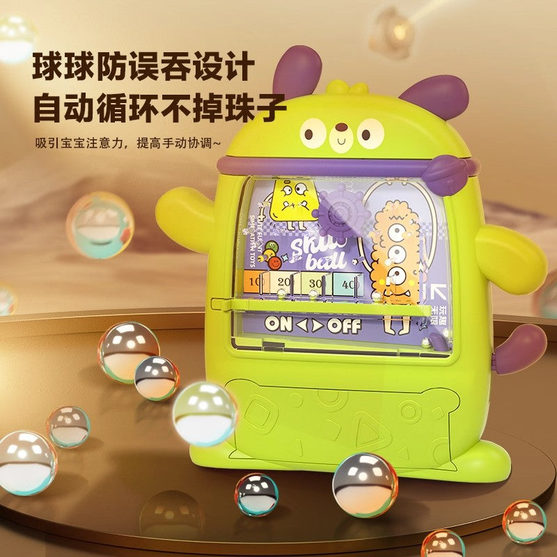 Kids fun track marble game machine puppy pinball machine casual board game educational ejection family interactive toy
