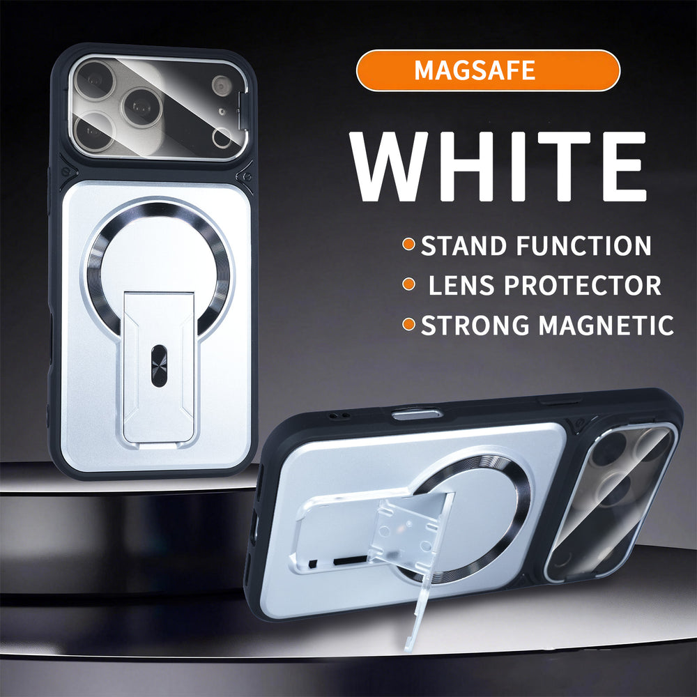 Pindun multi-functional suitable for iphone17 mobile phone case new magnetic invisible folding stand apple 16promax