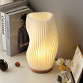 French cream style 3d solid wood table lamp - living room, bedroom, bedside, trendy romantic ambiance decorative ornament night light