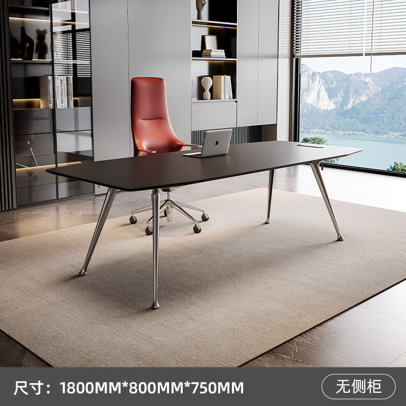 Boss desk minimalist modern light luxury manager office desk and chair set complete single executive desk