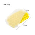 Yellow - 37-compartment honeycomb organizer with lid (mini)