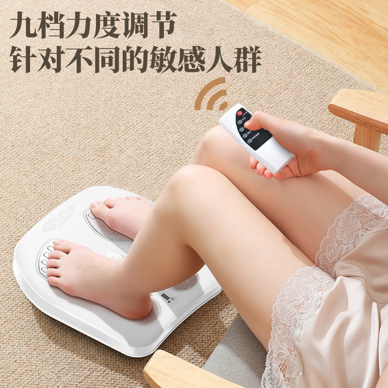 Pulse foot massage machine cross-border foot pad vibration multi-functional leg beauty machine hot compress fully automatic foot bottom massager