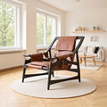 Hunting sofa chair designer single solid wood ash casual chair for home lounge chair balcony bulk white embryo hunting chair