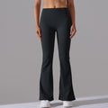 Fashion cross-border t-line wide-leg tights, nude butt lift yoga flared pants, high waist casual fitness sweatpants