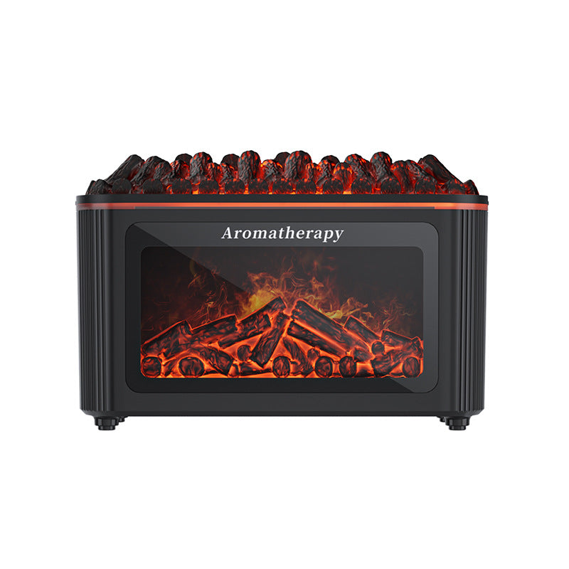 popular artificial fireplace wood aromatherapy machine for home desktop colorful atmosphere lamp aromatherapy humidifier wholesale