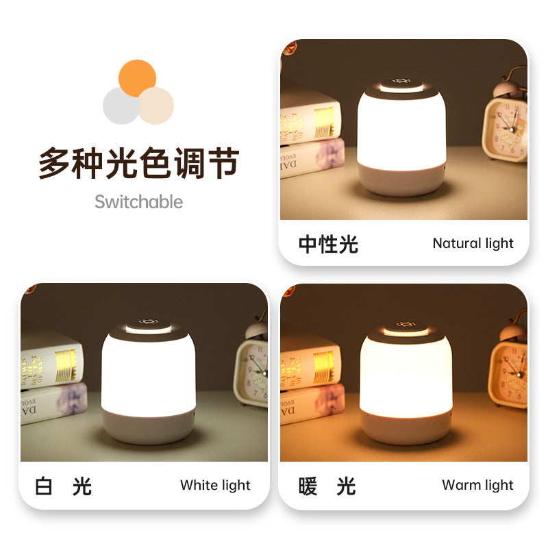 bedroom bedside atmosphere small table lamp led rechargeable touch sleeping baby feeding pat night light