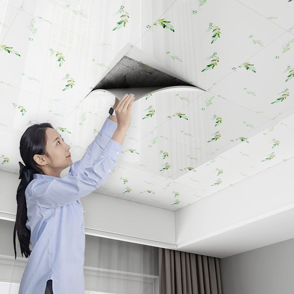 Wholesale ceiling sticker 3d three-dimensional self-adhesive wall sticker roof cover ugly ceiling roof waterproof wallpaper decorative wallpaper