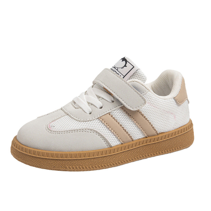 Children's sports shoes 2025 spring and autumn new boys versatile non-slip breathable student board shoes children's soft-soled German training shoes