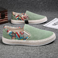 Men's canvas shoes 2025 new spring breathable casual slip-on thousand-layer sole handmade old beijing style canvas sneakers