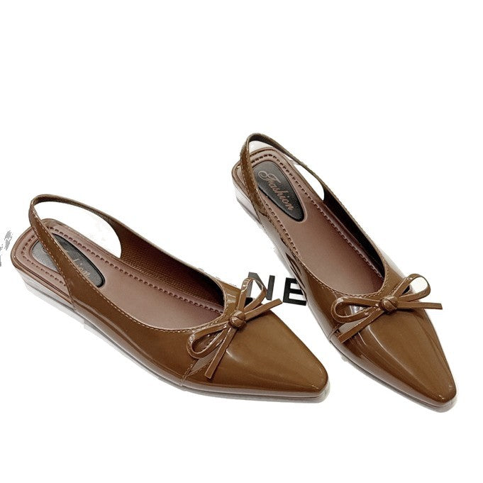 French high heel closed-toe sandals, fairy shoes, 2025 new spring/summer collection, elegant socialite nude pointed-toe pumps