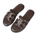 new arrivalk-style bohemia sandals women's summerflats breathable outwear one-piece slippers plus size slippers for women