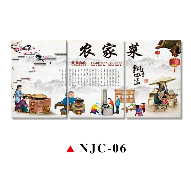 Hotel box wall decoration painting creative agritainment wall mural restaurant catering shop farmyard room painting