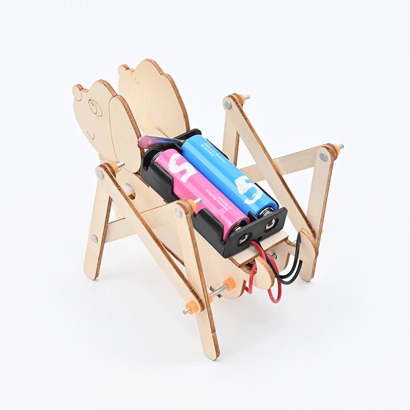 Mechanical dog Children's handmade invention Bionic electric quadruped robot Scientific experiment Technology Small production Recommended new