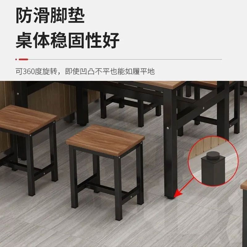 For home dining table and chairs table and chairs snack bar modern small apartment fast food casual restaurant dining table rectangular combination simple