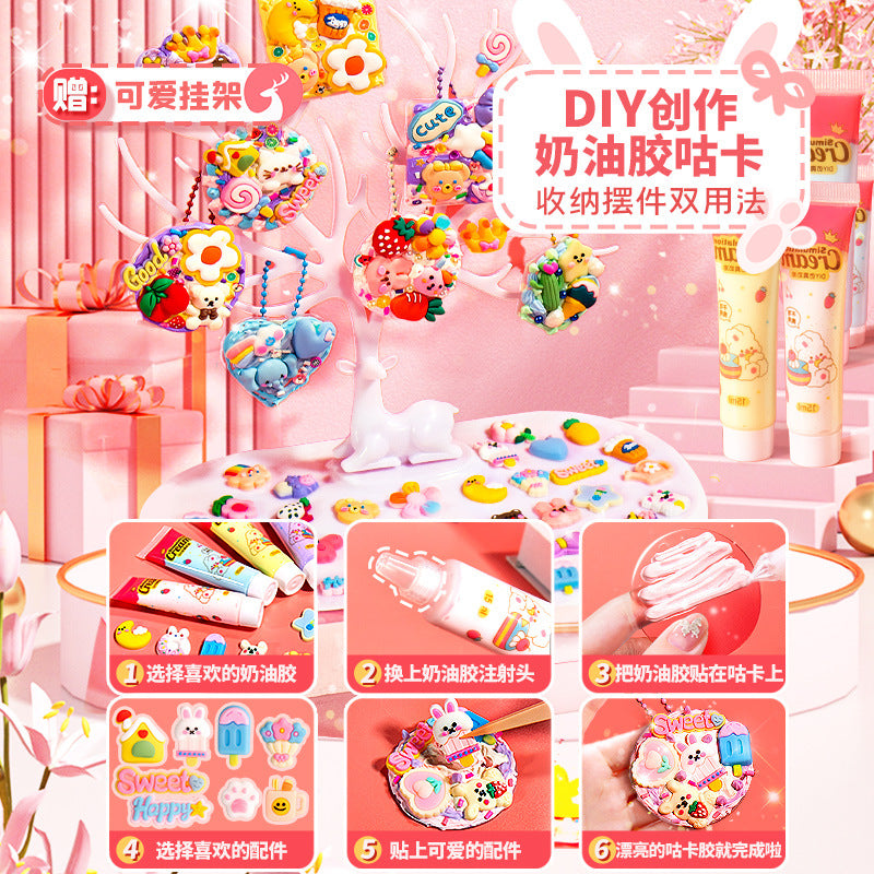 Diy guka suit kids stickers for girls cartoon accessories toys educational princess stickers gift play house