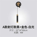 Nordic bedside wall lamp, modern minimalist study light, luxury style,  new arrival, adjustable for living room and bedroom