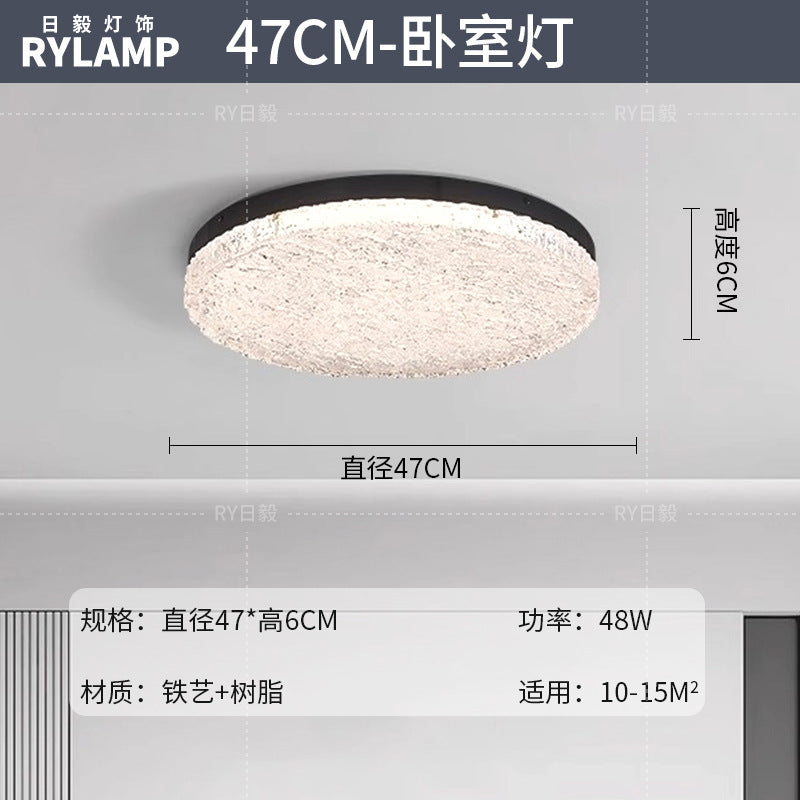 Italian minimalist living room glacier ceiling light modern simple rectangular resin light high-end sense Zhongshan lighting