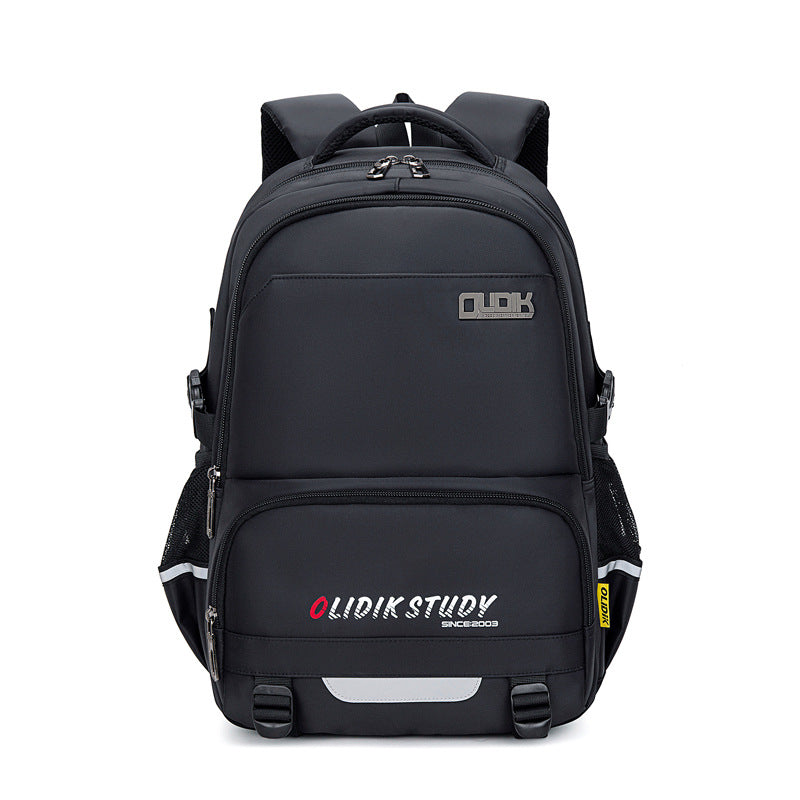 School bag for boys, primary school students, grades 3 to 5 and 6, junior high school students, large-capacity children's backpack, spine protection and burden reduction backpack