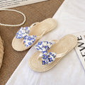 New summer bowknot flip-flops women's outdoor beach flat sandals slippers - ready stock wholesale