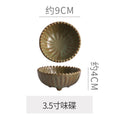 Vintage-style rustic ceramic bowls, plates, and dishes - creative beaded edge steak plates and dessert bowls for restaurants and hotels - premium presentation
