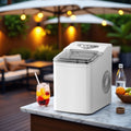 Mini ice maker for home/dorm use, 1.5l capacity, 6-8 minute ice production, cross-border customization, fully automatic, new smart model