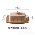 Creative ceramic butter dish european style tableware with lid butter plate dessert dish butter dish cheese box - wholesale from manufacturer