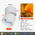 Sun never sets spotlight embedded adjustable angle living room entrance wall wash light picture light surface mounted sunset red atmosphere light