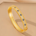 Bracelet female cross-border popular style full of diamonds four-leaf clover bracelet accessible luxuryclassyfashioncasualeasiest for match bracelet jewelry