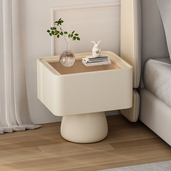 Wabi Sansan bedside table modern simple light luxury high-end creative household bedside table bedroom storage small minimalist new models