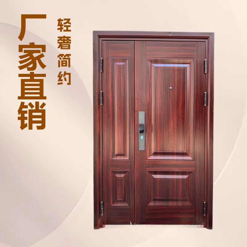 Factory direct: minimalist luxury steel security door for home – entry door, residential security door, project door