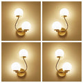 Artistic bedside wall lamp staircase balcony led wall sconce bedroom bedside light double head living room aisle room wall light
