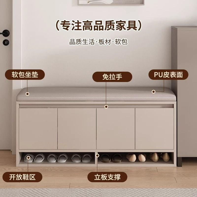 Shoe changing stool for home entrance door can sit shoe cabinet stool all-in-one small shoe rack accessible luxuryclassy sense entrance shoe stool