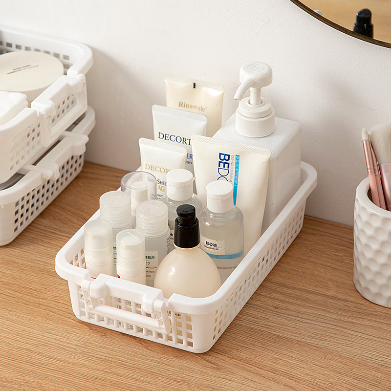 Kitchen Storage Basket Toy Sundries File Desktop Storage Basket Plastic Basket Dirty Clothes Bathing Storage Box Storage Basket