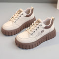 Spring soft sole sneakers women 2025 new versatile ins trendy skate shoes thick sole height increasing fashion casual trendy shoes