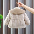 Girls' winter fleece-lined thickened clothes  winter fashionable kids' outerwear autumn and winter new style furry tops