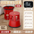 High-leg plastic stool library practical bench for homethickened shoe changing stool double-layer pulley insulated stool