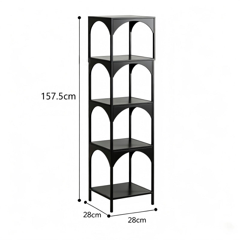 Creative bookshelf floor-standing storage rack all-in-one living room corner bookcase corner simple bedroom iron art sundries storage rack
