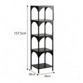 Creative bookshelf floor-standing storage rack all-in-one living room corner bookcase corner simple bedroom iron art sundries storage rack