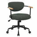 European-style practical leisure chair - solid wood armrests, comfortable for extended sitting, office chair for study, bedroom, home computer chair