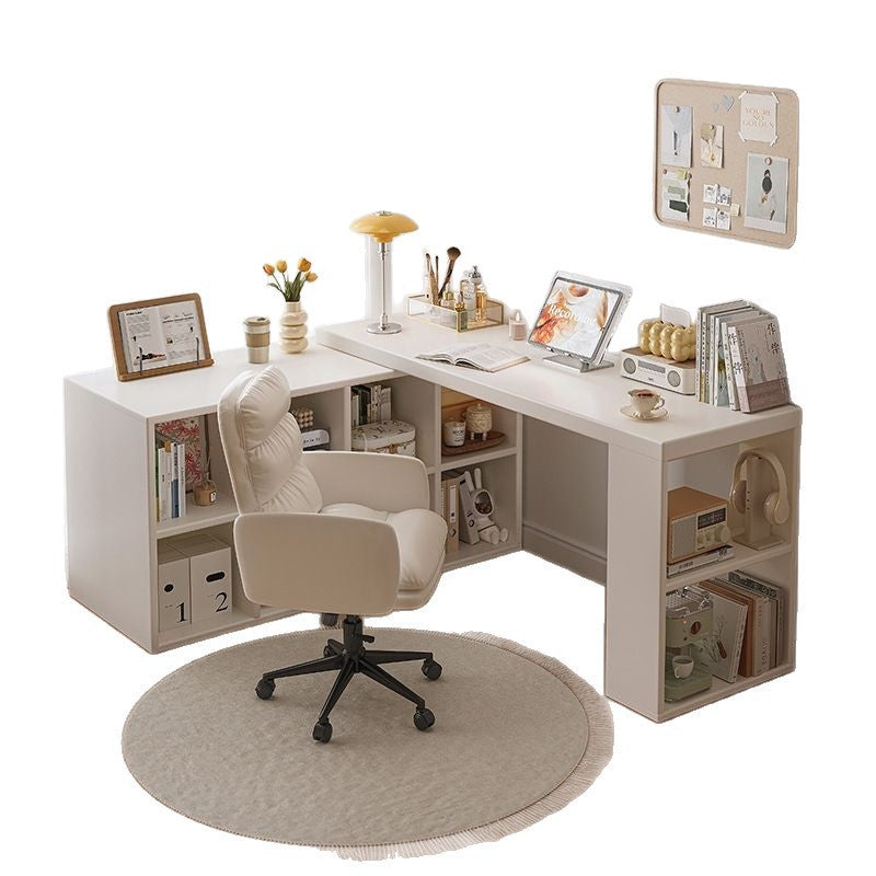 Corner desk home study table bedroom girls dressing table bookcase all-in-one free combination corner computer desk