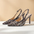 Xiaoxiangfeng pointed toe shallow mouth toe back hollow sandals for women 2026new arrival thin heel rubber bottom spring & fall style fashion boutique