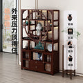 Chinoiserie bogu rack tea set storage rack living room tea display rack duobao pavilion for home tea cabinet purple clay pot display rack