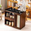 Mobile small tea table tea cabinet for home balcony tea table tea table all-in-one coffee table table tea drinking complete set