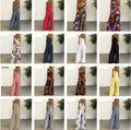 Independent station fashion  new  four-color polka dot wide-leg pants pants digital printing backless jumpsuit