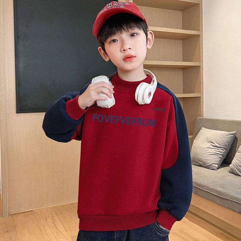 Boys' hoodies & sweatshirts: spring  new arrivals - color block base layers for kids & teens - stylish & trendy tops for students