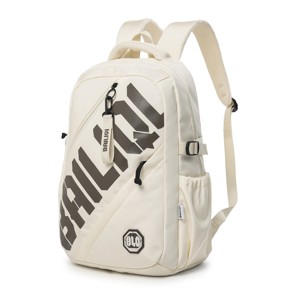 Trendy and cool backpack for college students, stylish casual backpack with letter design, large capacity, suitable for elementary, middle, and high school students, unisex