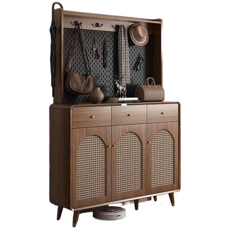 Medieval style shoe cabinet american for home entrance shoe cabinet entrance cabinet living room storage cabinet small apartment with perforated board