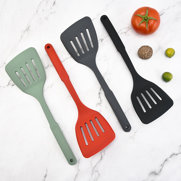Thickened silicone spatula non-stick pan special frying fish pancakes leak spatula high temperature resistant kitchen household kitchen utensils steak spatula