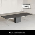 Conference table - minimalist modern office desk, conference room table and chair set, office furniture, large rectangular negotiation and training table