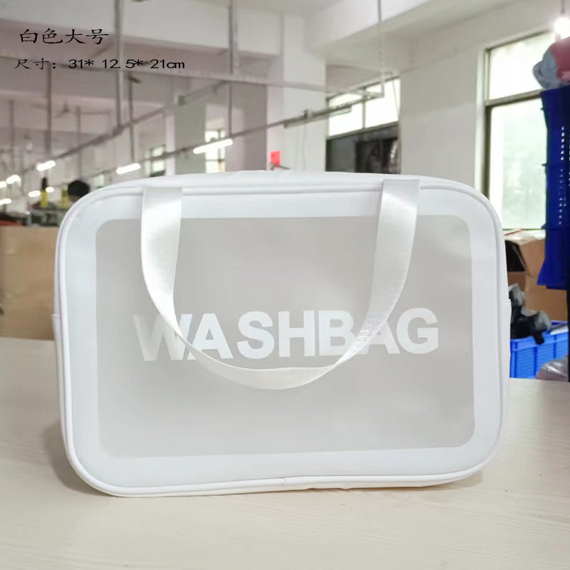 PVC cosmetic toilet bag waterproof portable large capacity swimming bag bath bag cosmetic bag fitness travel storage bag